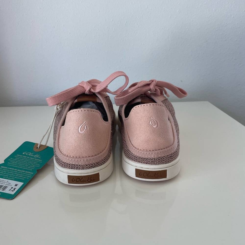 Olukai Pehuea Lī Women’s Lightweight Sneakers, Pink/Off White, Size 7.5 New - Picture 3 of 8